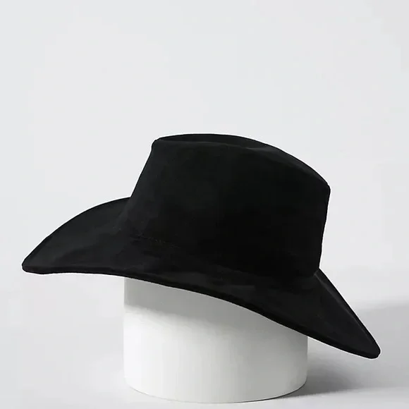 San Diego Hat Co. | Anthropologie Faux Suede Fedora Black - Picture 3 of 5